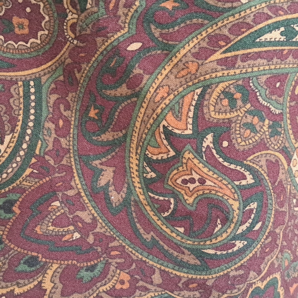 Nwt Plum Velour Paisley Pants - Picture 9 of 9